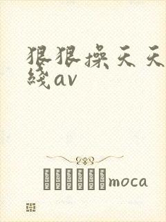 狠狠操天天操再线av