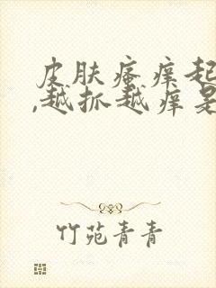 皮肤瘙痒起疙瘩,越抓越痒是怎么回事