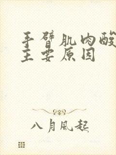 手臂肌肉酸痛的主要原因