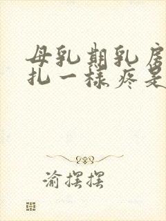 母乳期乳房像针扎一样疼是怎么回事