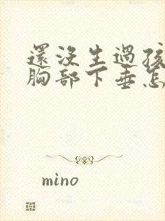 还没生过孩子就胸部下垂怎么办封面