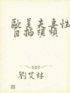 欧美夫妻性生活自拍视频