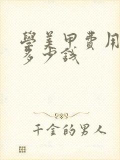 学美甲费用需要多少钱