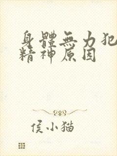 身体无力犯困没精神原因