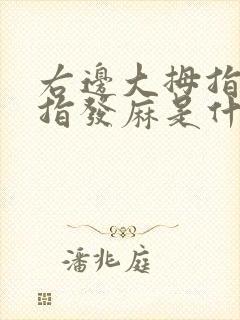 右边大拇指和食指发麻是什么原因