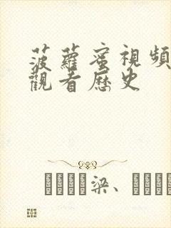 菠萝蜜视频在线观看历史