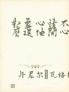 对象心情不好怎么逗他开心封面