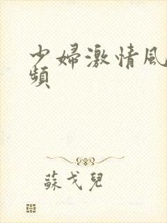 少妇激情风骚视频