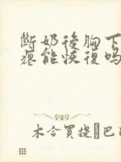 断奶后胸下垂干瘪能恢复吗