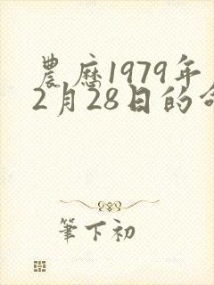 农历1979年2月28日的命运