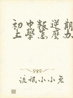 初中叛逆期不想上学怎么办