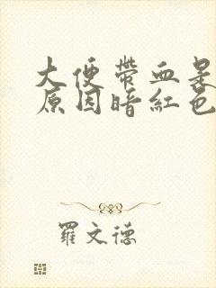 大便带血是什么原因暗红色