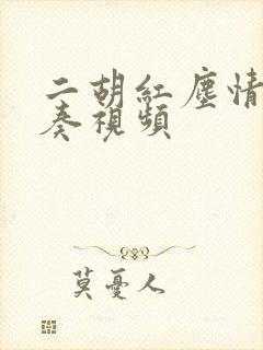 二胡红尘情歌演奏视频