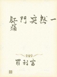 肛门突然一阵刺痛封面