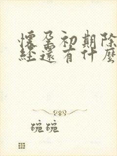 怀孕初期除了停经还有什么症状封面