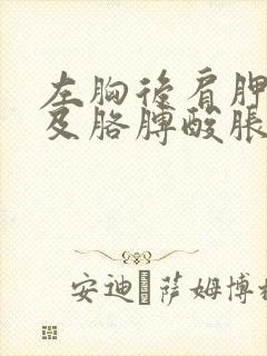 左胸后肩胛骨以及胳膊酸胀封面