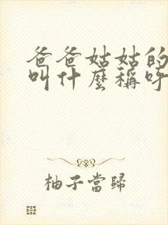 爸爸姑姑的儿子叫什么称呼