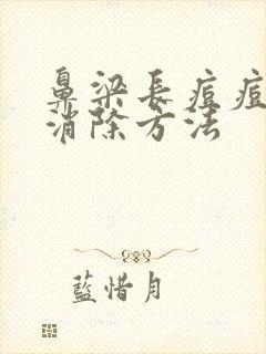 鼻梁长痘痘快速消除方法