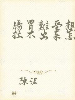 肠胃难受想拉屎拉不出来怎么回事