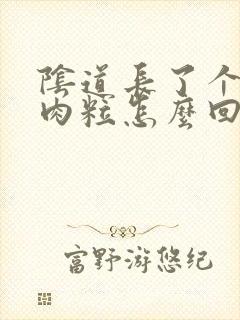 阴道长了个白色肉粒怎么回事