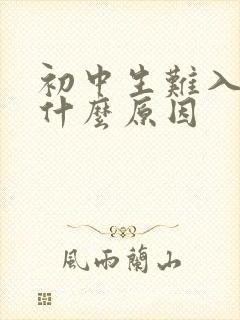 初中生难入睡是什么原因