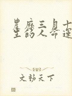 农历三月十五出生的人命运封面