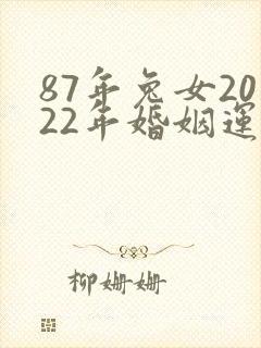 87年兔女2022年婚姻运势封面