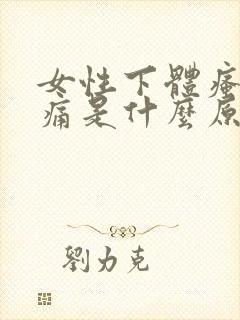 女性下体瘙痒疼痛是什么原因