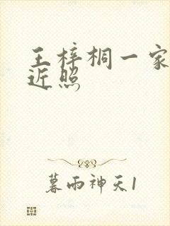 王梓桐一家三口近照封面