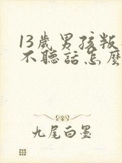 13岁男孩叛逆不听话怎么办