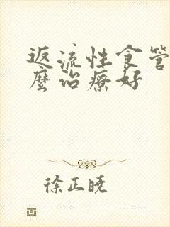 返流性食管炎怎么治疗好