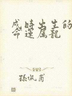 戌时出生的男孩命运属龙