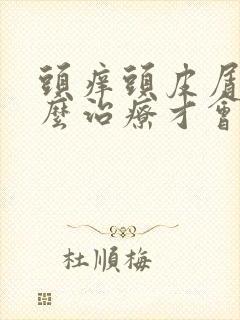 头痒头皮屑多怎么治疗才会好