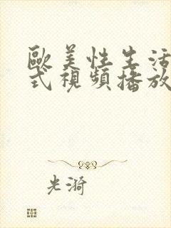 欧美性生活18式视频播放