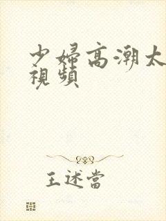 少妇高潮太爽了视频