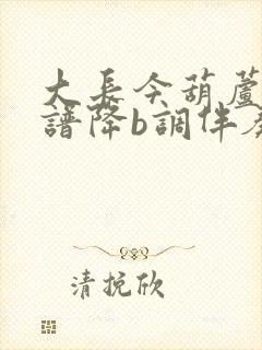 大长今葫芦丝曲谱降b调伴奏