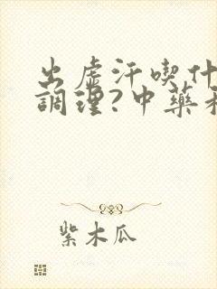 出虚汗吃什么药调理?中药和西药哪个好