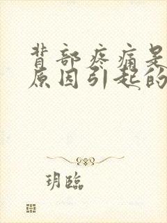 背部疼痛是什么原因引起的 女人右边