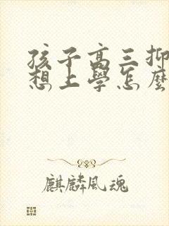 孩子高三抑郁不想上学怎么办封面