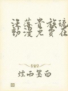 没落贵族琉璃川动漫免费在线观看封面