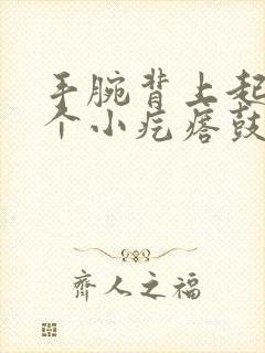 手腕背上起了一个小疙瘩鼓起硬硬的封面