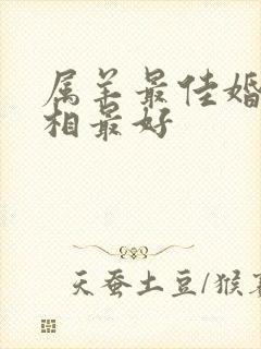 属羊最佳婚配属相最好