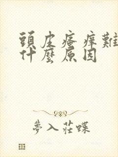 头皮瘙痒难耐是什么原因