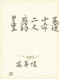 农历二十五日出生的人命运