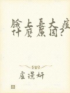 脸上长大痘痘是什么原因?封面