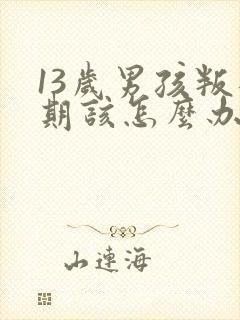 13岁男孩叛逆期该怎么办封面