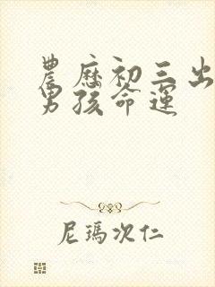 农历初三出生的男孩命运