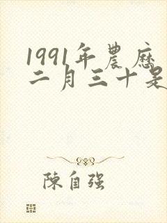 1991年农历二月三十是什么命