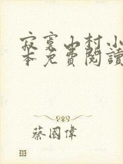 寂寞山村小说全本免费阅读