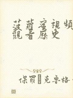 菠萝蜜视频在线观看历史